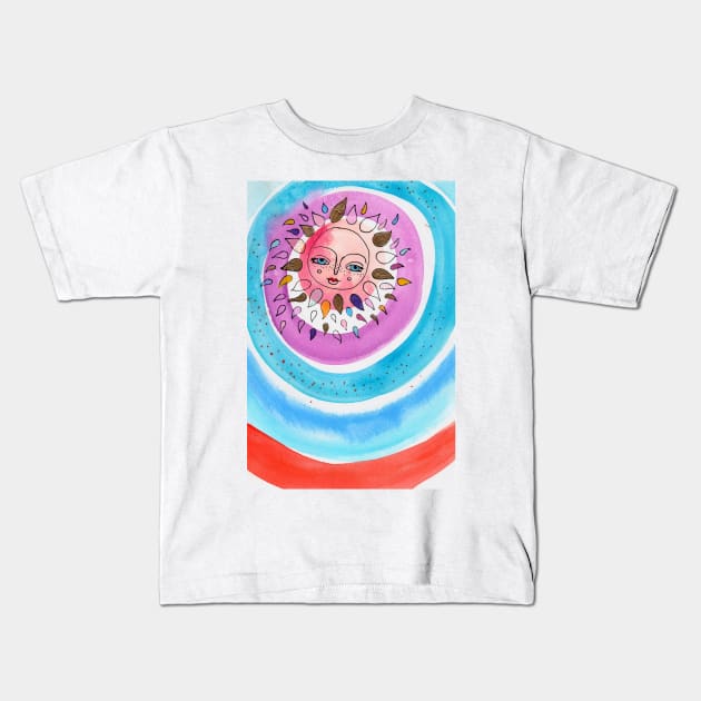 Happy Spring Kids T-Shirt by gaea